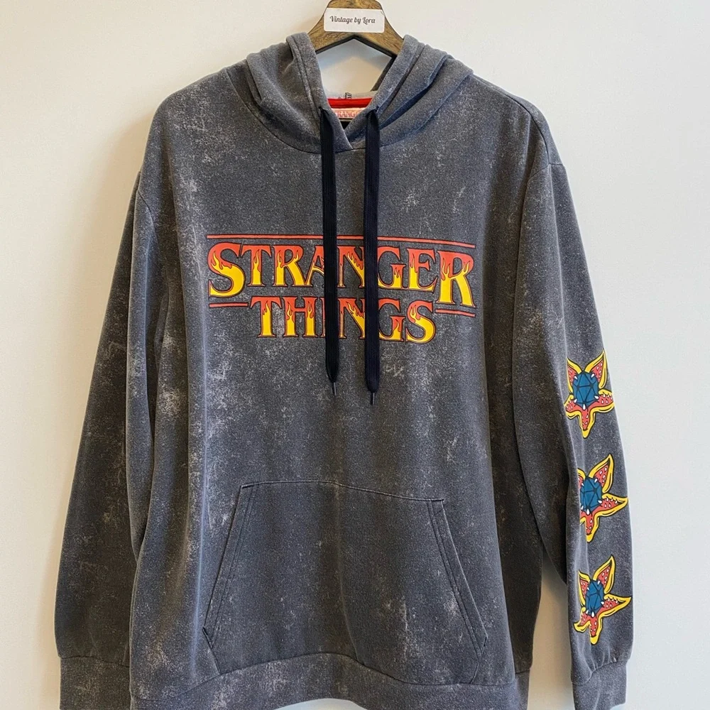 Stranger Things Charcoal Hoodie - Picture 1 of 5